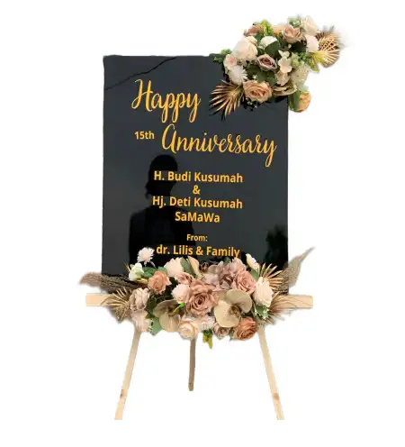Papan Bunga Akrilik Donan